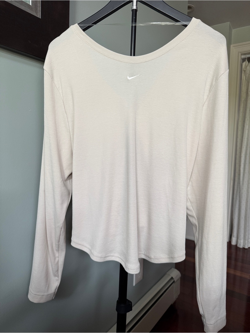 Nike  Sportswear Chill Knit   mini ribbed Scoop Neck Long Sleeve Top size 2X